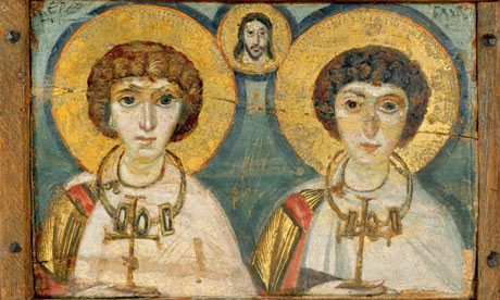 Saint Sergios and Bacchos,  ca. 650 CE  Khanenko Museum of Arts , Kiev